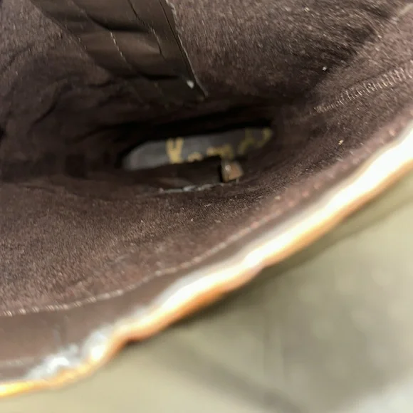 Sam Edelman Brown Presley Textured Wrinkled Leather Western Riding Boots size 9. - Picture 6 of 6